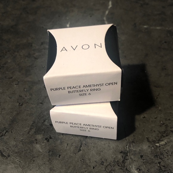 ✨ Purple Peace Amethyst Open Butterfly Ring 6 - Picture 5 of 5